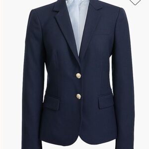 J. Crew Classic Dark Blue Blazer with Gold Buttons